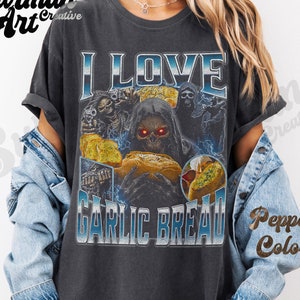 I Love Garlic Bread Shirt - Etsy