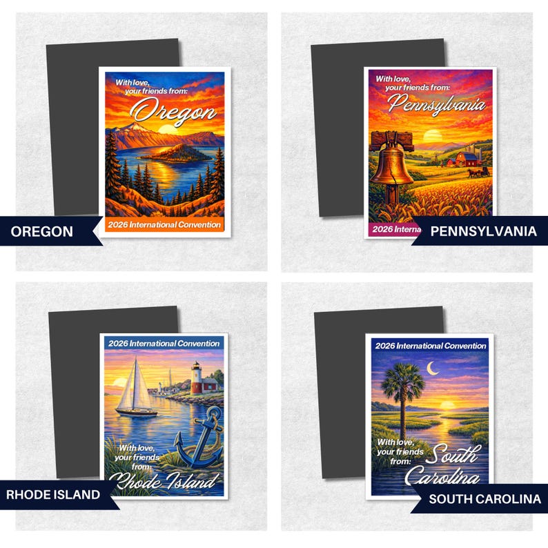 JW International Convention Custom Photo Magnet | USA States Gift Magnets imagem 7
