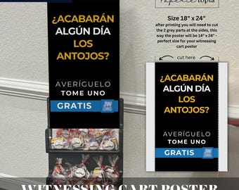 JW Witnessing Cart Poster: Pioneer School Printable (PDF)