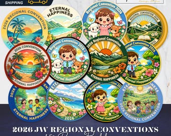 2026 JW Regional Convention Pins | Eternal Happiness JW Gifts