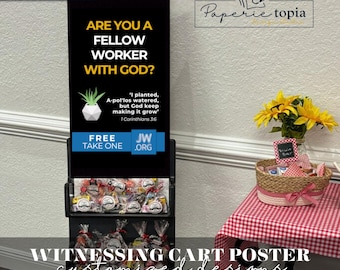JW Witnessing Cart Poster: Pioneer School Printable (PDF)