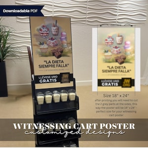JW Poster Exhibidor Predicacion Personalizzato, Cart Witnessing Poster PDF Personalizzato, File Stampabile Pioneer School, JW Escuela Precursor