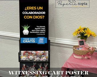 JW Cart Witnessing Poster: Personalized Pioneer School Printable (14x24in PDF Digital Download