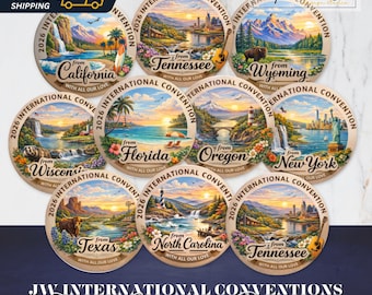 Pines de la Convención Internacional de TJ 2026 / Regalos para delegados de los estados de EE. UU.