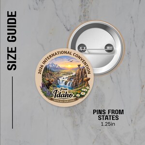 2026 JW International Convention Pins | USA States Delegate Gifts Idaho