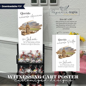 JW Cart 証言パーソナライズ PDF ポスター スペイン語、長老のための王国宣教学校パーソナライズ PDF ポスター、高齢者向けデジタル ポスター