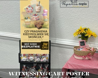 JW Witnessing Cart Poster: Will Cravings Ever End? Polish Version (PDF Digital Download)