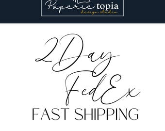 Fast Shipping - 2Day FedEx Service Extra Charge