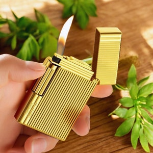 Golden Lighter Elegant Luxury Gold Lighter Luxury Aesthetic Christmas Gift for Him