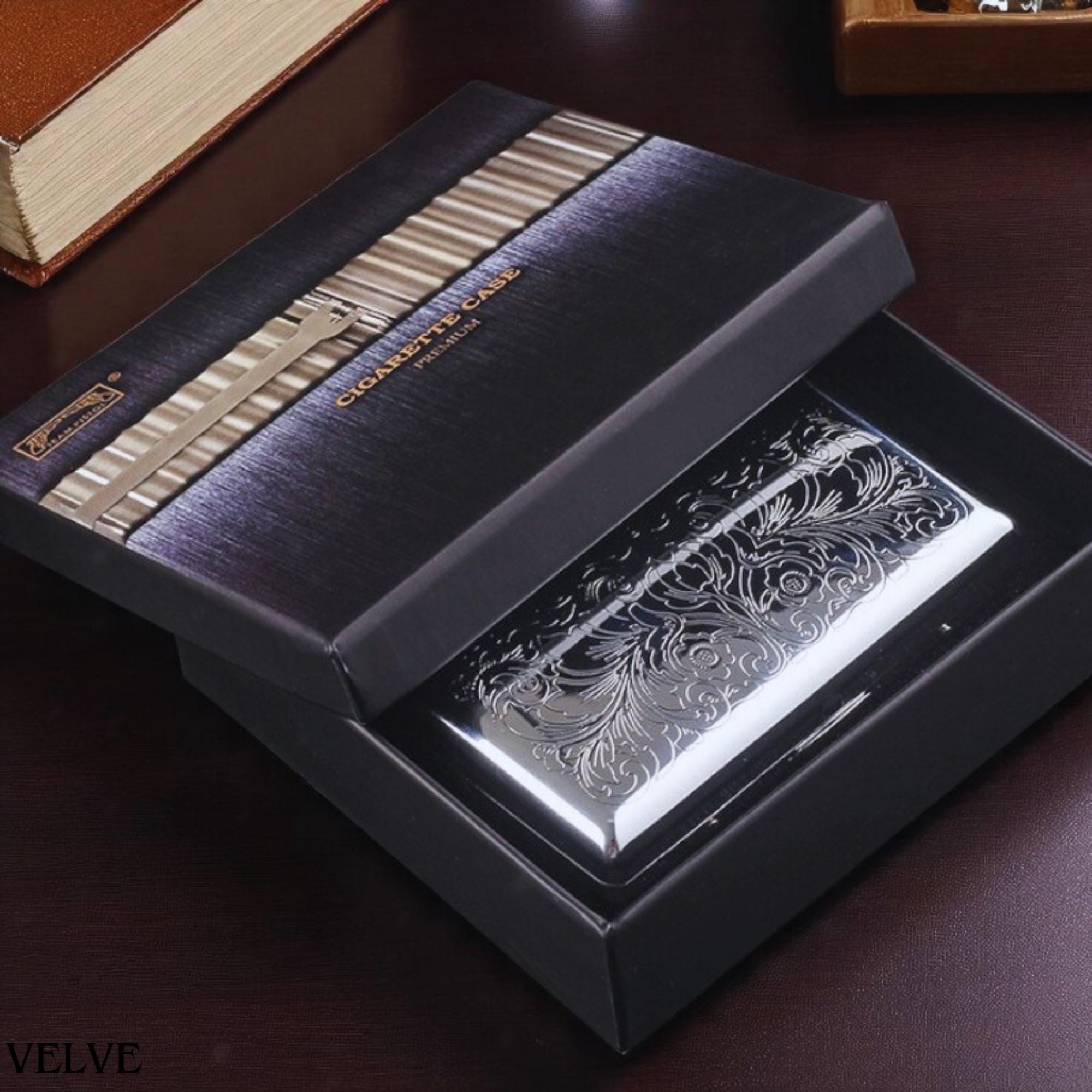 emu brand cigarette case Vintage Emu - Brand Standphast Goldoid Metal Cigarette Case