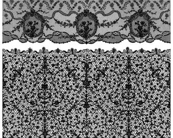 Lace 12x12 IOD Stamp by Iron Orchid Designs