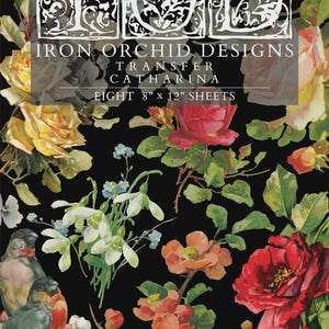 Catharina IOD Transfer 8x12 Pad by Iron Orchid Designs
