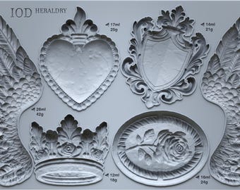Heraldry 6x10 IOD Mould by Iron Orchid Designs