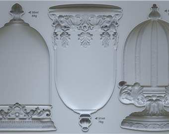 Les Cloches 6x10 IOD Mould by Iron Orchid Designs