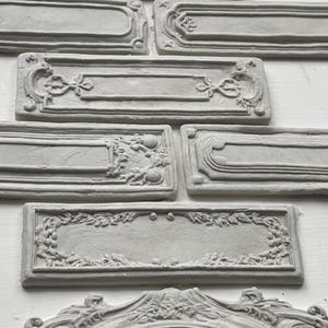 Conservatory Labels 6x10 IOD Mould by Iron Orchid Designs