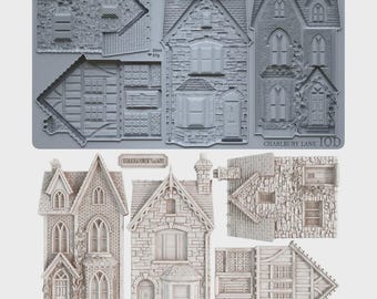 Charlbury Lane 6x10 IOD Mould by Iron Orchid Designs (NEW!)