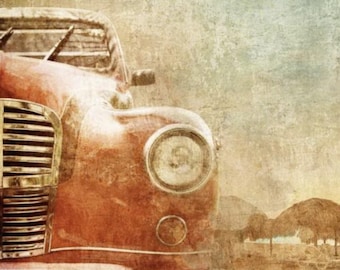 Mint By Michelle (A1) Vintage Car Decoupage Paper