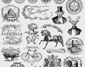 Antiquities 12x12 IOD Decor Stamp by Iron Orchid Designs