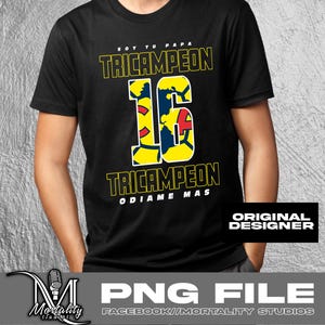 Club America TRICAMPEON Diseño para Playera
