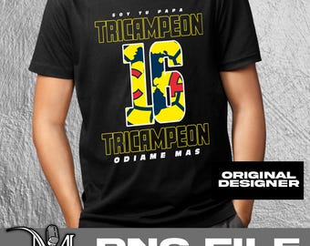 Club America TRICAMPEON Diseño para Playera