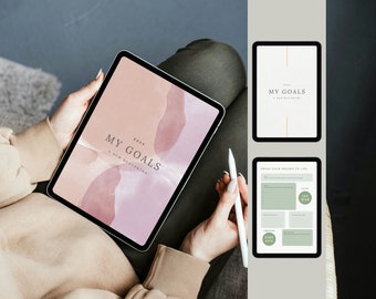 Goal Setting Template (Powerpoint & Canva)