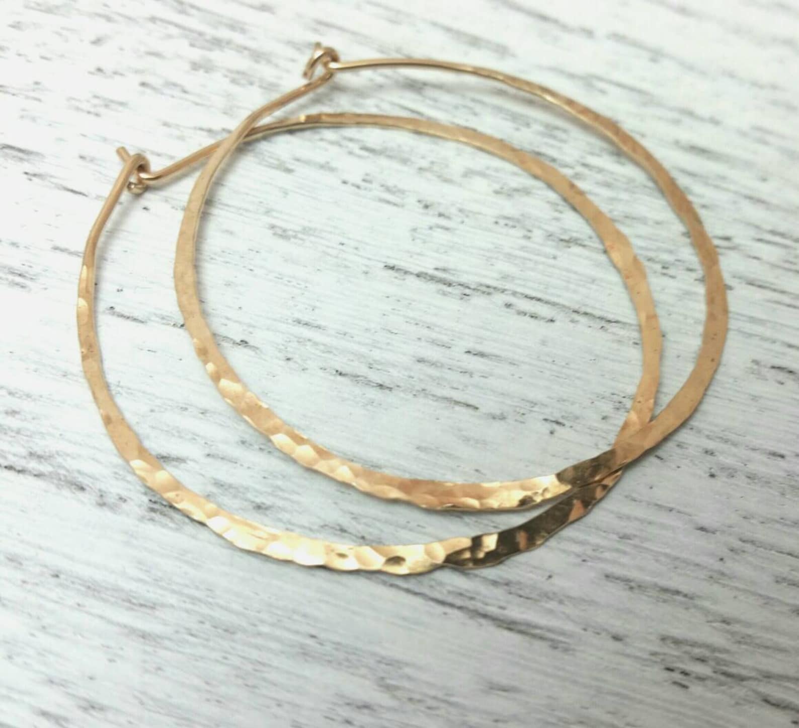 Gold Hoops Skinny Slim Thin Hammered Hoop Simple Light Etsy Australia