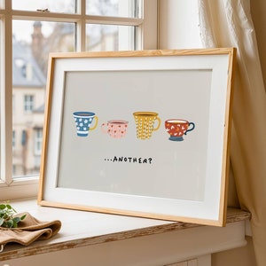 Otra decoración de pared con café, impresión de barra de café dibujada a mano, decoración del hogar con dibujos minimalistas, póster de cocina moderno imprimible, descarga digital, beige