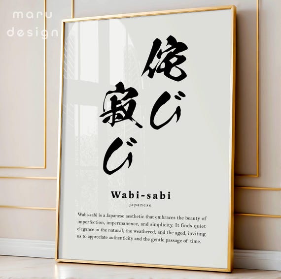 Buy Ikigai Kaizen Wabi-sabi Definition Set of 3 Prints, Printable