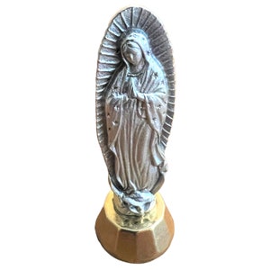 Virgin of Guadalupe Virgin Mary Car Auto Dashboard Miniature Pocket Statue Made In Italy image 4