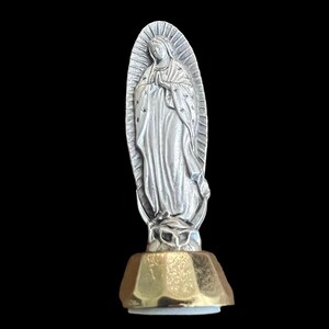 Virgin of Guadalupe Virgin Mary Car Auto Dashboard Miniature Pocket Statue Made In Italy image 6