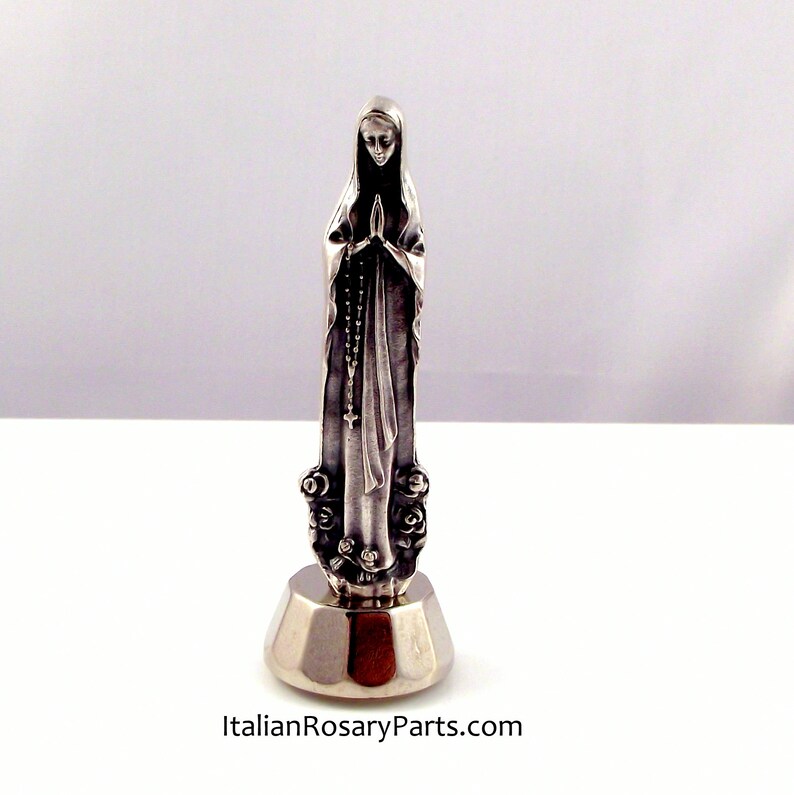 Virgin Mary Our Lady of Lourdes Miniature Statue Magnetic image 0