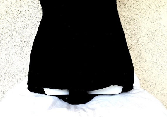 Vintage Fifties Black and White Swim Suit / Bathi… - image 4