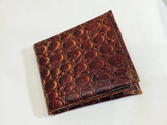 Brown Leather Wallet Vintage 1960s 60s Accessorie… - image 2