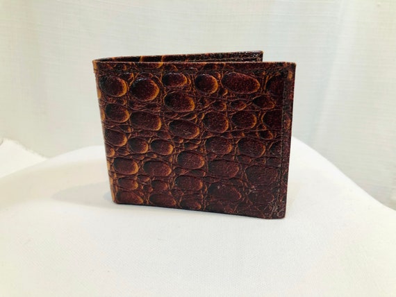 Brown Leather Wallet Vintage 1960s 60s Accessorie… - image 1