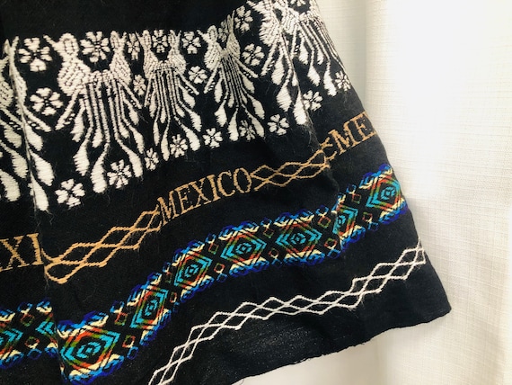 Vintage 1980s 80s Woven Patterned Mexican Skirt B… - image 5