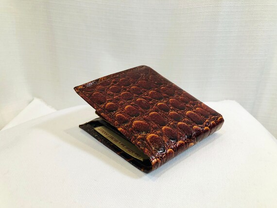 Brown Leather Wallet Vintage 1960s 60s Accessorie… - image 3