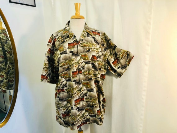 Vintage 1990s 90s Hawaiian Shirt by Burma Bibas P… - image 1