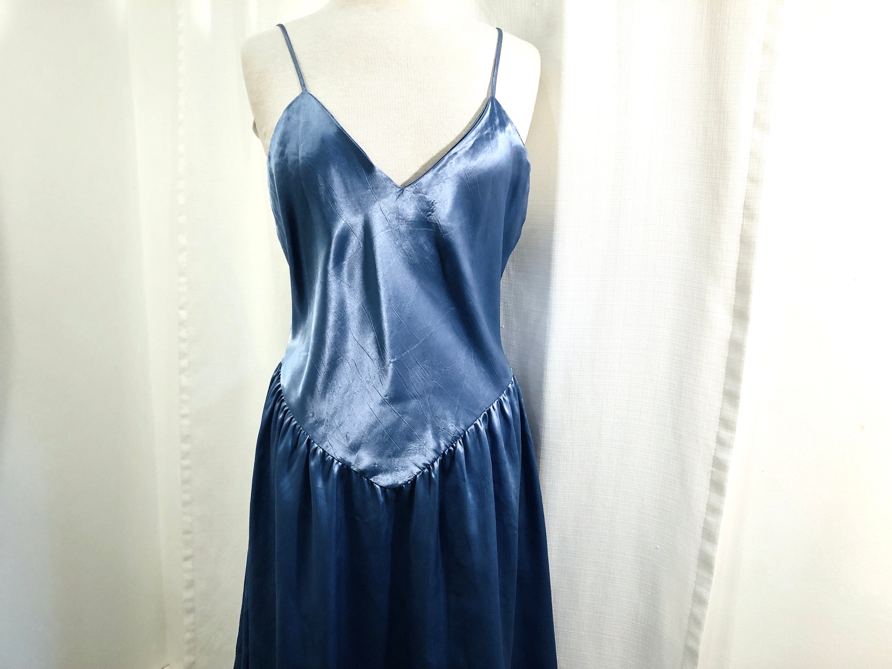Satin Nightgown - Etsy