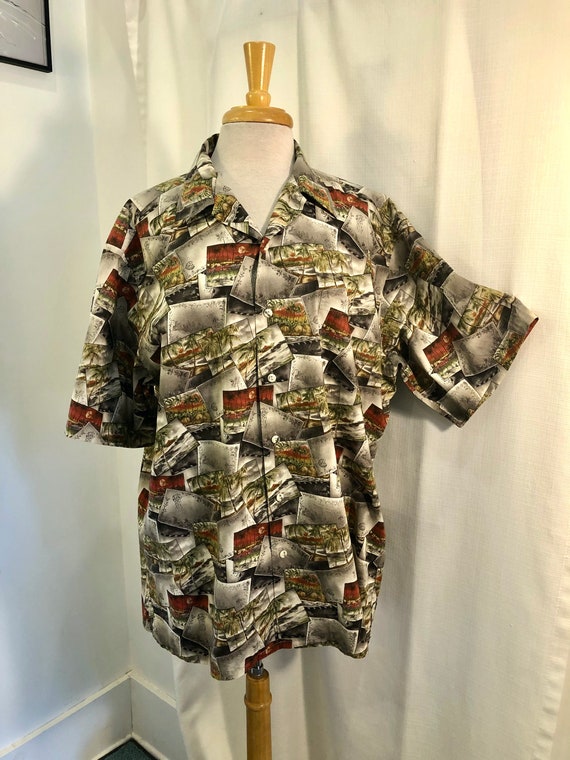 Vintage 1990s 90s Hawaiian Shirt by Burma Bibas P… - image 2