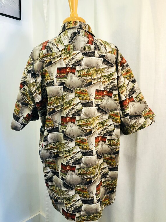 Vintage 1990s 90s Hawaiian Shirt by Burma Bibas P… - image 4