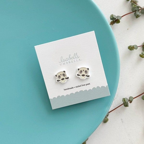 Handmade Panda Charm Earrings: Hypoallergenic Jewelry for Sensitive Ears