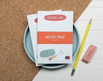 Cute Roly-Poly To-Do List Notepad: 50 Sheets, 4x6 inches