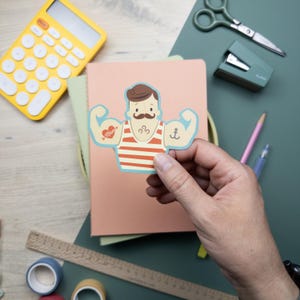 Sticker homme fort du cirque : autocollant en vinyle mignon et durable pour votre ordinateur portable, bouteille d'eau et plus encore !
