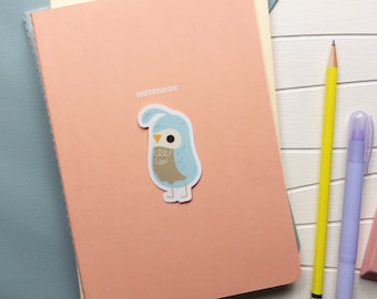 Illustrated Quail Vinyl Sticker: Cute and Durable Decals for Your Water Bottle, Laptop, and More!