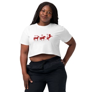 Schauen Sie sich das bauchfreie Damen-Top von That Horse an