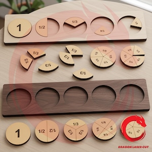 Lasergesneden breuk puzzel educatief speelgoed voor kinderen SVG bundel svg-bestanden Vector sjabloonbestand Dxf Ai Eps Cdr cnc