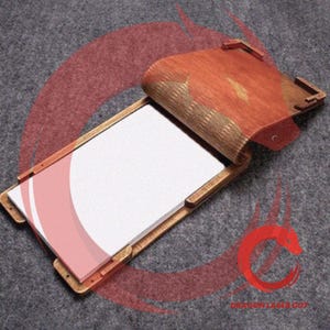 Caderno de madeira cortado a laser SVG glowforge capas de madeira arquivos vetoriais Quebra-cabeça de modelo de laser vetorial Arquivo de corte a laser DXF Pdf Png Eps cnc