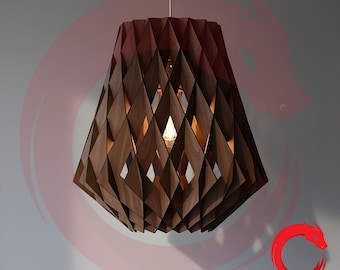 Laser cut files Hanging lamp SVG glowforge wood Vector template puzzle Dxf Pdf Eps Cdr cnc pattern