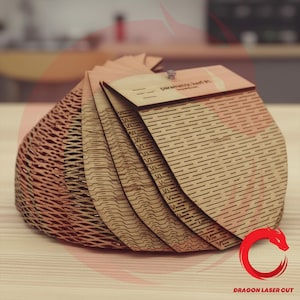 Modèle flexible découpé au laser 30 styles Flex bundle SVG Fichiers DXF en bois glowforge Fichier de modèle laser vectoriel Cdr, Eps cnc