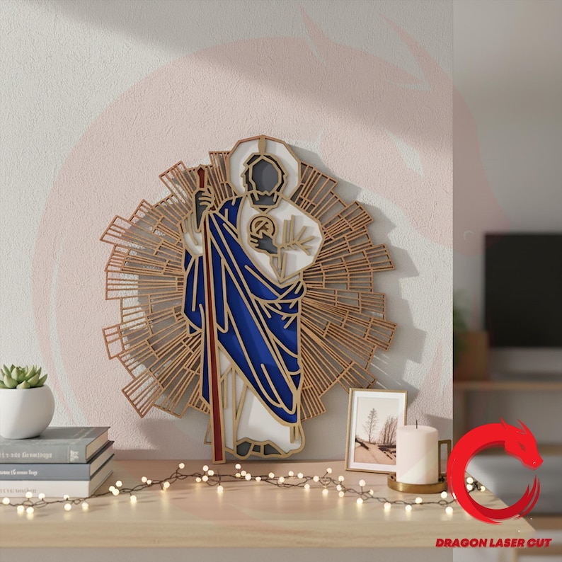 Laser Cut Jesus Christ Wall Layered Art SVG Glowforge Wood Christian ...